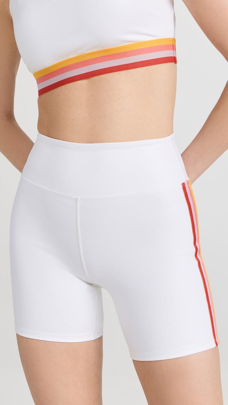New Eleven By Venus Williams Candy Dreams Biker in White Foil Women's Size M